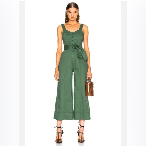 Ulla Johnson NEW Robbie Jumpsuit Pine Green size 4 small